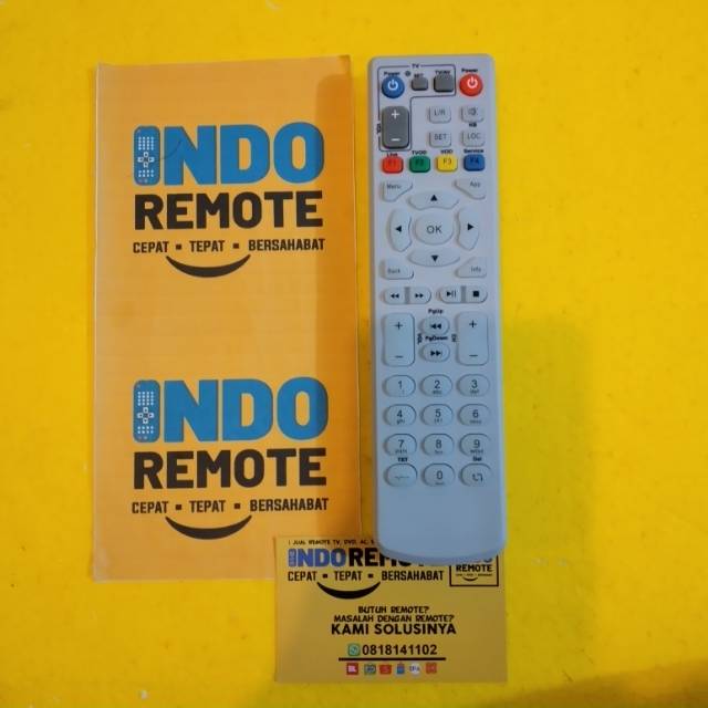 REMOTE TV PARABOLA PLAY ORIGINAL PUTIH