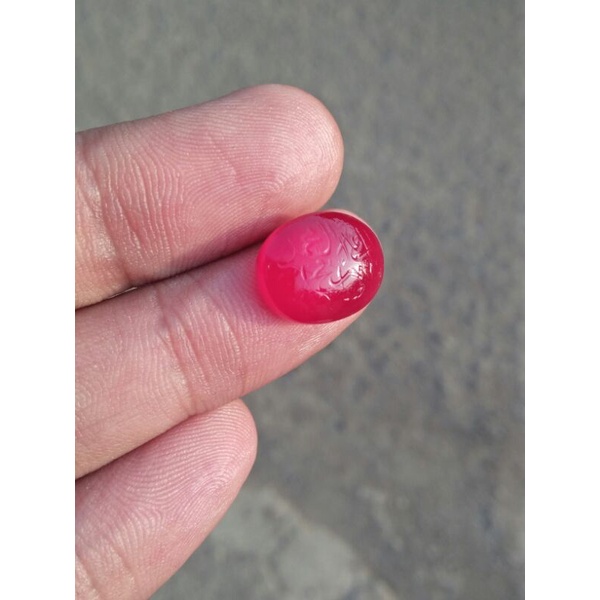 Akik Yaman Ahmar di Ukir  handmadeShalawat