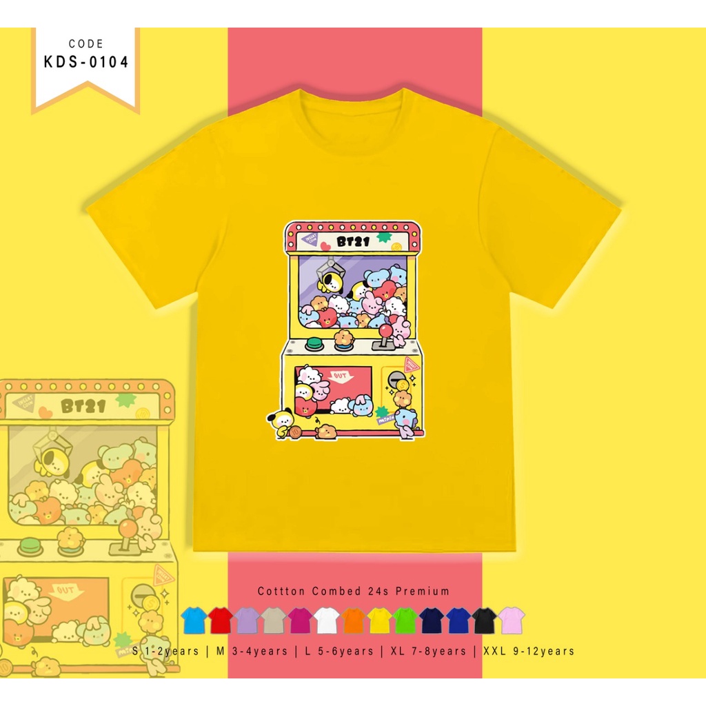 KAOS ANAK-ANAK 1-12TAHUN / T-SHIRT KIDS BT211- CATHCING DOLL / REAL