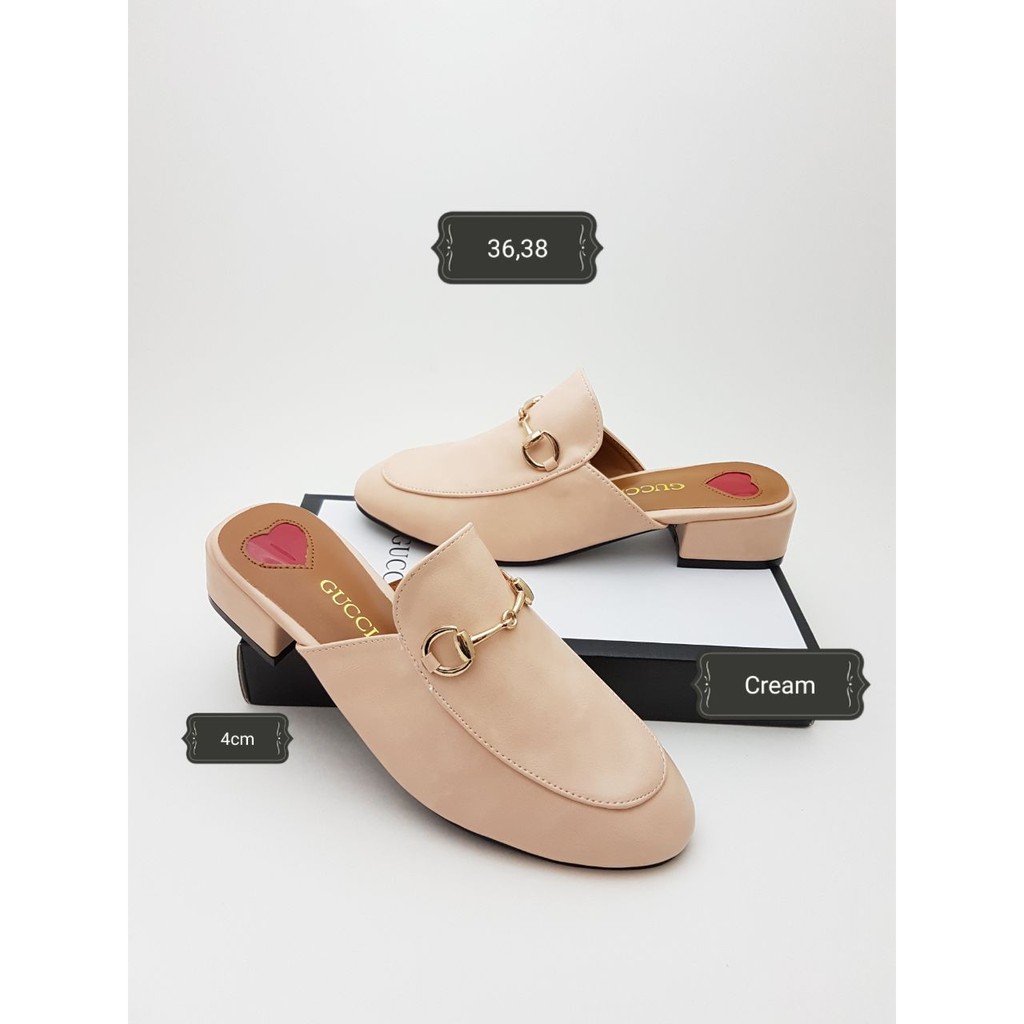Sepatu GUCCI Selop YC-YX366-16 Sol Tahu 4cm