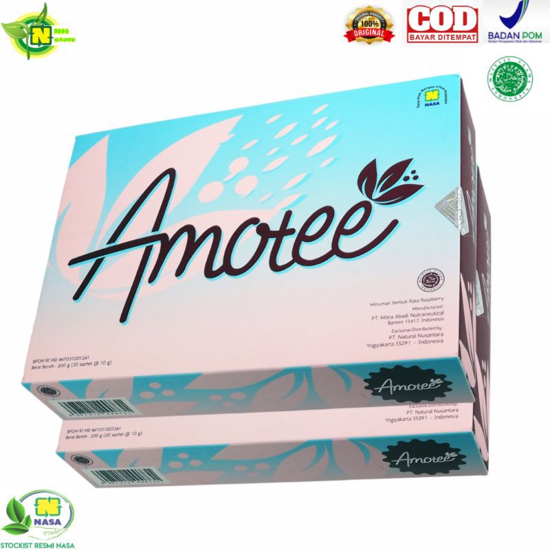 Amotee Nasa 1 Box Ori Murah Suplemen Pemutih Badan Pria Wanita permanen Terbaik Di Dunia Alami