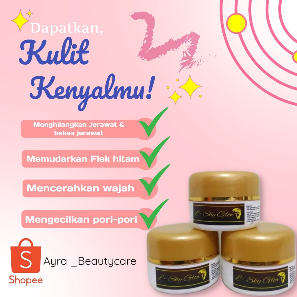 CREAM L SKY GLOW ORI BERSEGEL BPOM