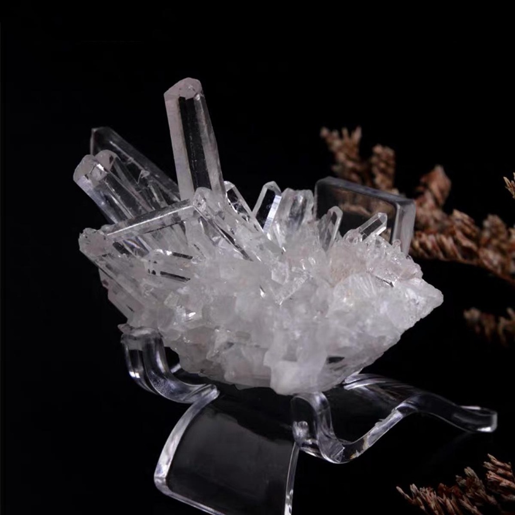 Lanfy Display Holder Batu Akik Koleksi Kecil Geodes Akrilik Easel
