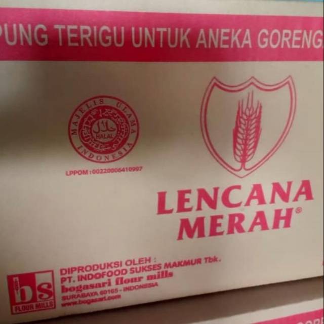 

Tepung terigu Lencana 1 kg, 1 dus isi 12 gojek or grab only