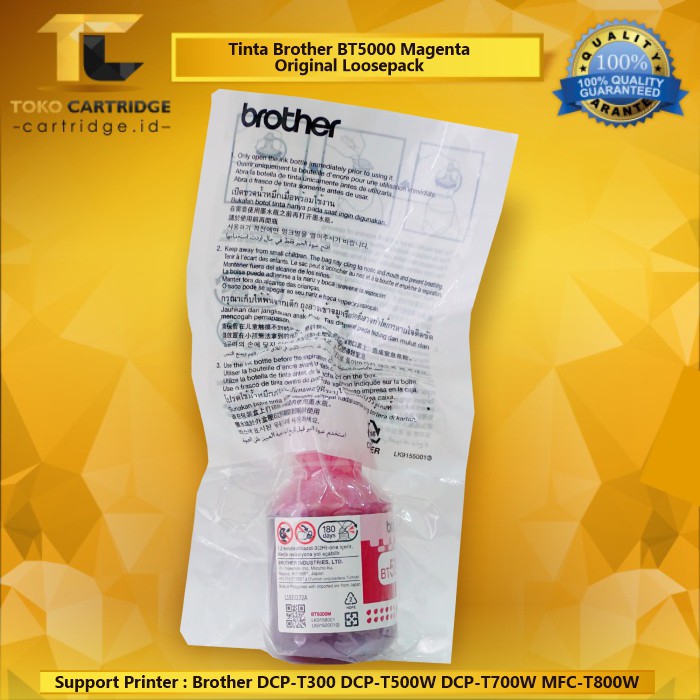 Tinta Refill Bro Original Loosepack BT5000M Magenta