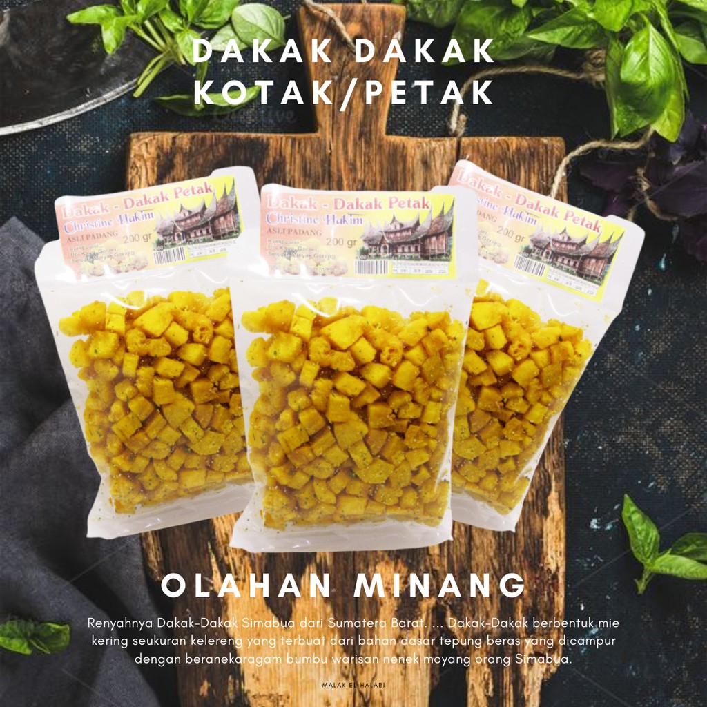 

Dakak Dakak Kotak - Cemilan /Cemilan asli padang 200gr