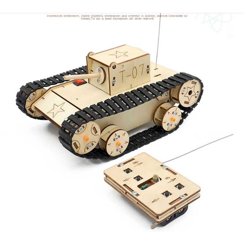 GIJ - OCDAY Mainan Anak Tank Remote Control DIY Assembly Children Toy