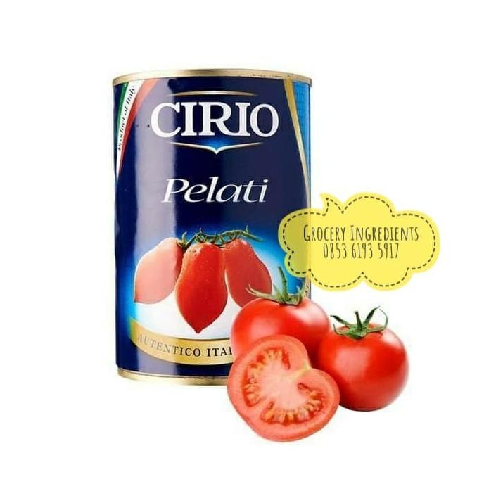 

Tomato Peeled Cirio 400Gram / Peeled Plum Tomatoes / Tomat Kupas