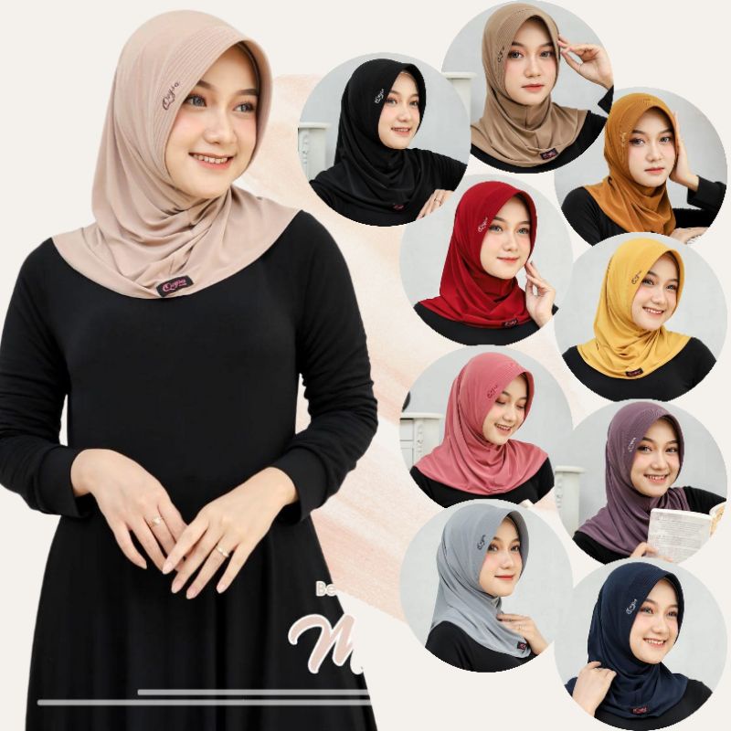 Jilbab Sporty Premium / Hijab Instan / Hijab Sport Bergo Marisa by Qeysa Hijab Kode 168