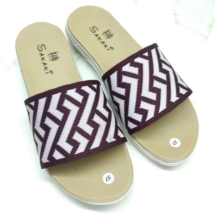 BISA COD SANDAL WANITA TERBARU CUTE KEKINIAN SILANG FLAT TEPLEK