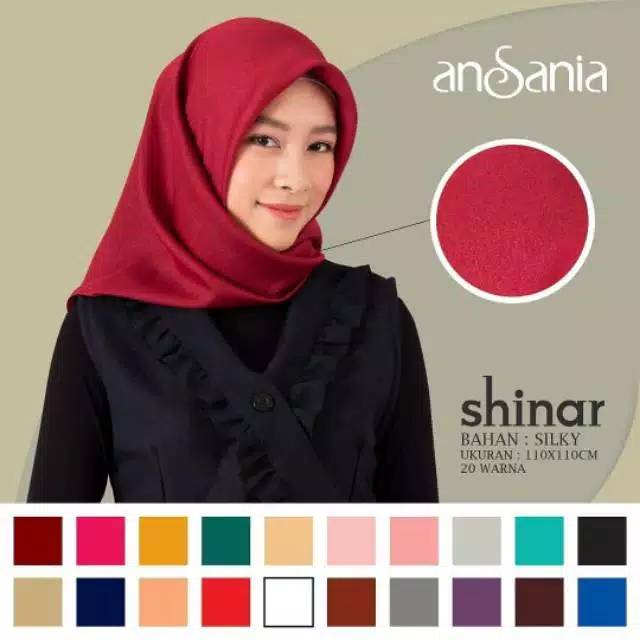 [ SIAP KIRIM ]  SEGIEMPAT SHINAR GLAMOUR ANSANIA GROSIR SERI WARNA 10PCS