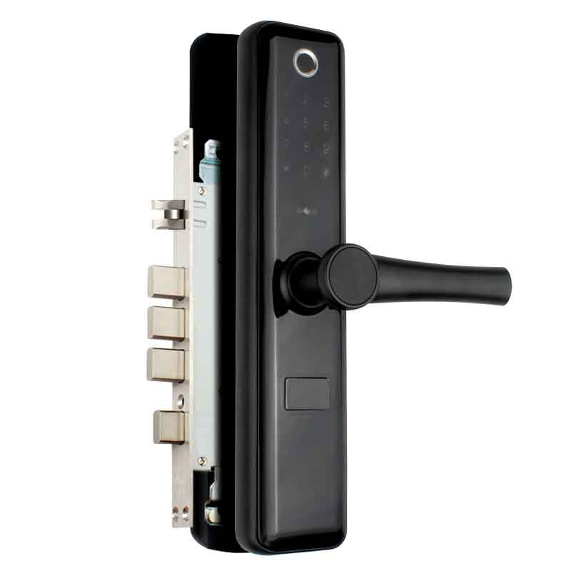 Smart Door Lock With Fingerprint H9200 - BLACK [RIGHT]