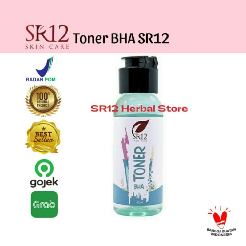 SR12 TONER BHA / TONER EKSFOLIASI / TONER WAJAH BERJERAWAT