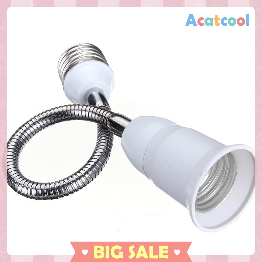 E27 LED Light Bulb Lamp Holder Flexible Extension Adapter Socket