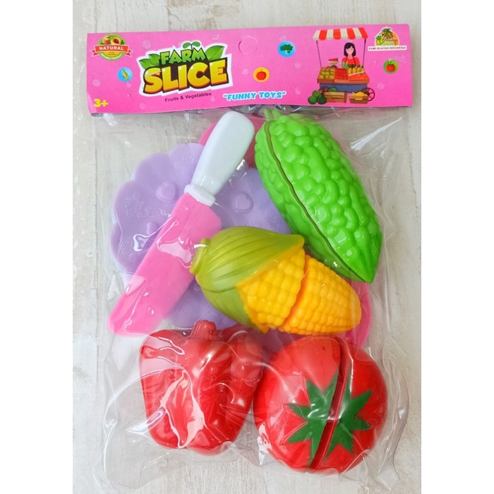 Mainan Edukasi Sayur Buah Potong OCT 1911 masak masakan  Murah
