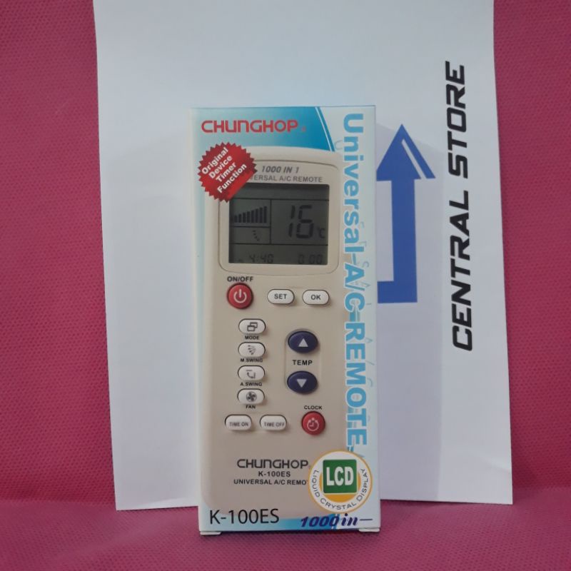 Remote AC Chunghop K-100ES Universal