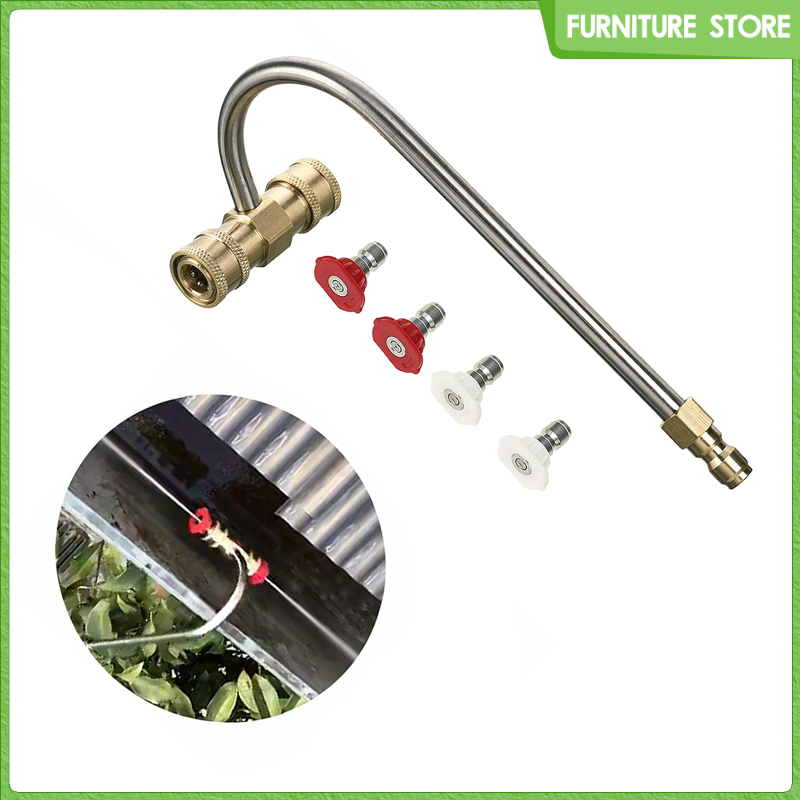 Tool Pressure Washer Lance Gutter Cleaning Attachment Angled Extension Wands Garden Hose Ee Indonesia - Gutter Cleaning Attachment For Garden Hose