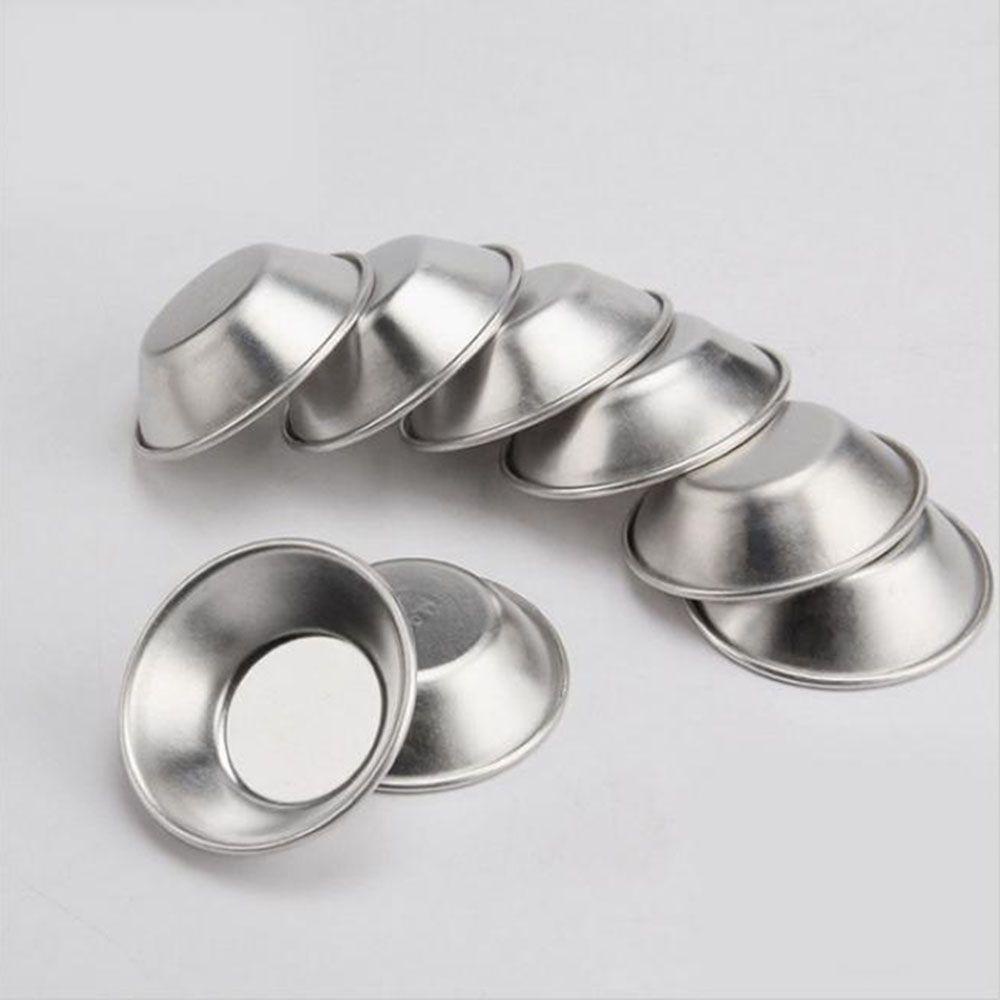 [Elegan] Cetakan Egg Tart Aluminium Tools Cookie Reusable Cupcake Pudding Mold