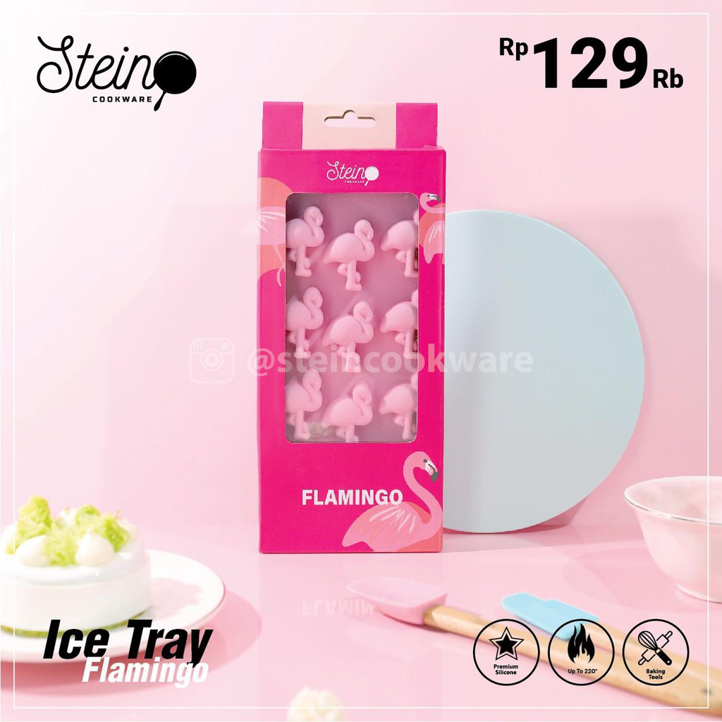 STEIN Cookware Silicone Ice Tray/Mold Flamingo/TeddyBear/IceCream Cetakan ES/Puding