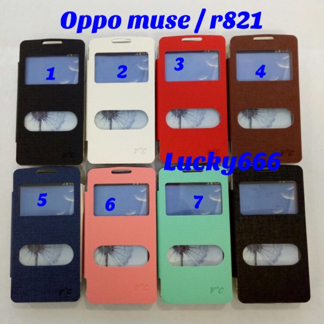 Wallet vc oppo muse r821t flip case oppo muse flip cover oppo muse