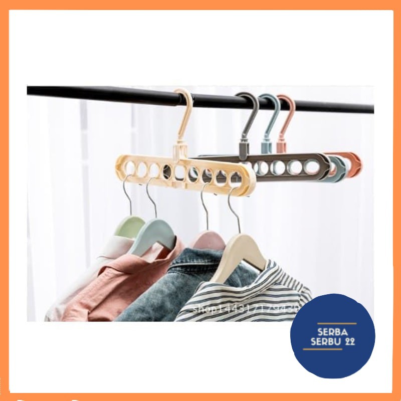 Magic Hanger Instant 9 in 1 Gantungan Baju Ajaib  Gantungan Baju 9 in 1 [SS]