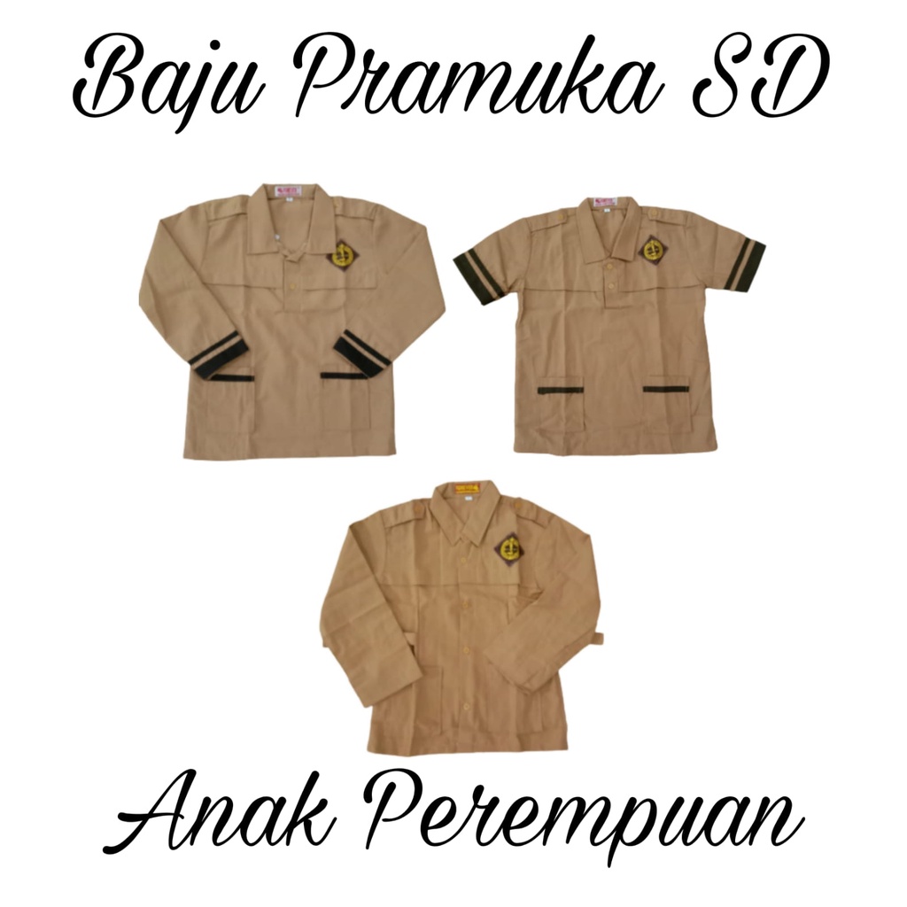 BAJU PRAMUKA SD ANAK PEREMPUAN