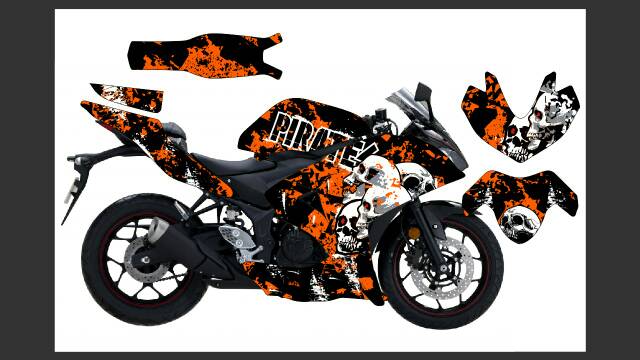 decal R25 full body  /decal R25 full body/ Sticker R25 full body/ decal r25 skull