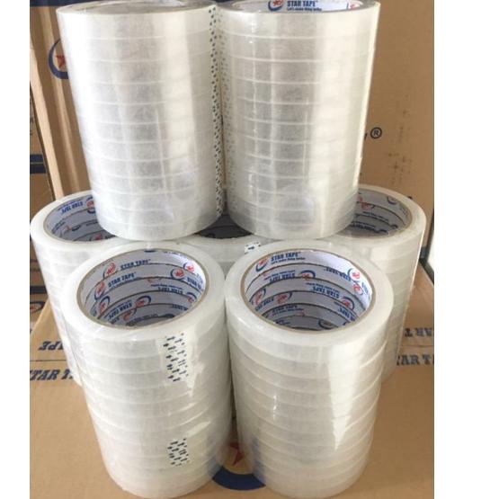 

Model baru - LAKBAN OPP 12 PCS CLEAR WHITE 12 MM X 90 YARD STAR TAPE HHH KUALITAS ,.