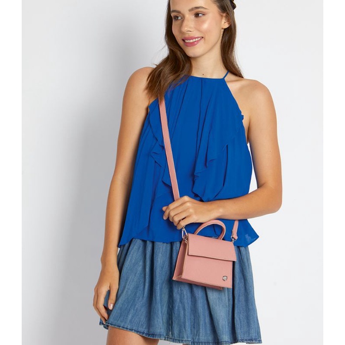 TAS SELEMPANG WANITA KYNDA DUSTY PINK BRUNBRUN PARIS SOPHIE MARTIN TERBARU PROMO