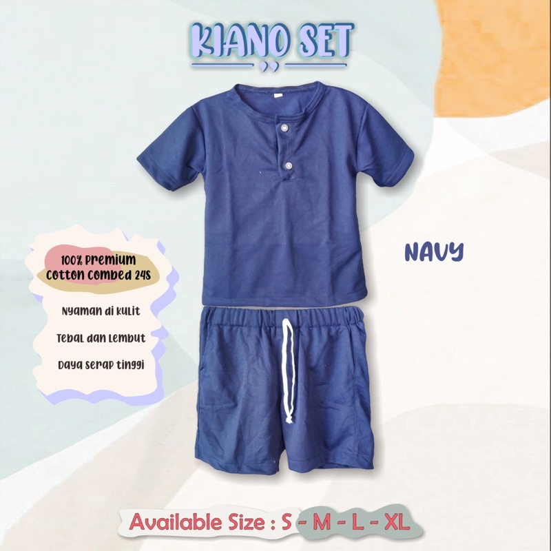 Kiano set anak laki laki / Stelan Anak Laki laki / Baju santai / Baju Main