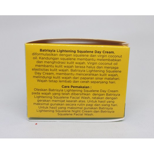 Batrisyia Extra Squalene Lightening Day Cream, Krim Siang Ekstra untuk Mencerahkan Wajah