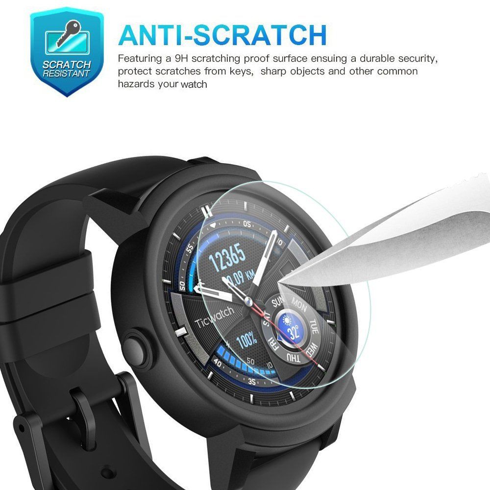 Anti Gores Tempered Glass Ticwatch Pro S E Touch Screen 9H Clear Screen Guard