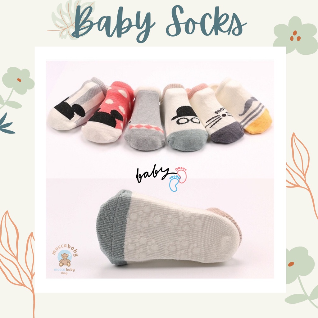 MBSS - Promo kaos kaki anak/kaos kaki bayi import motif binatang 3D / STORY