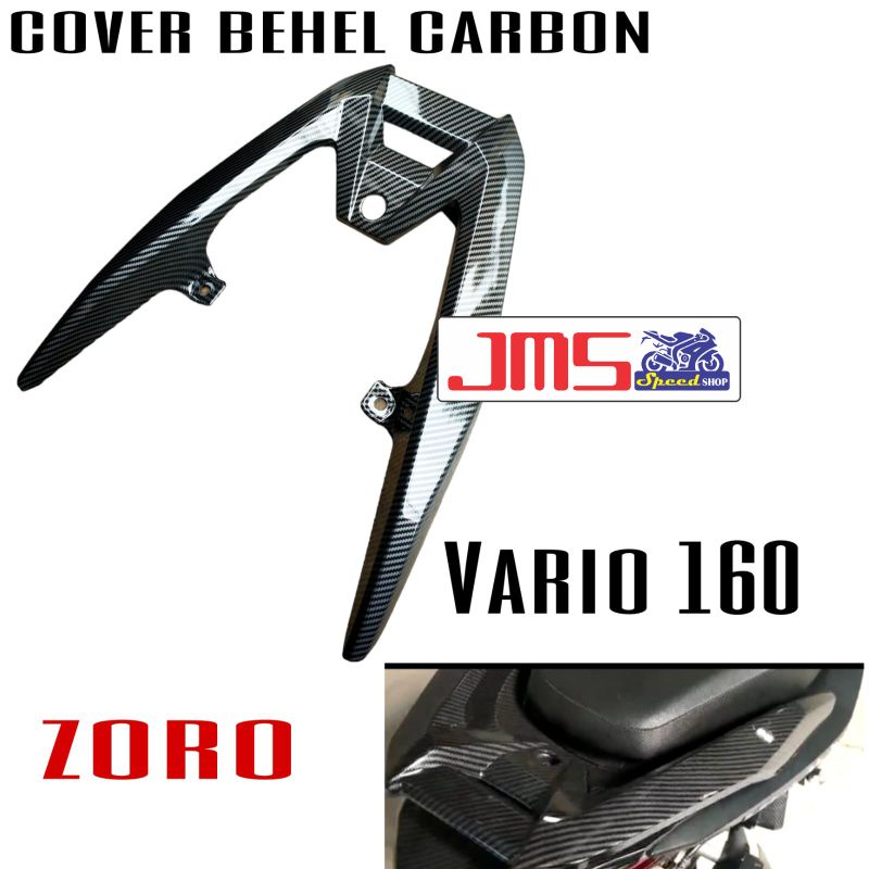 COVER TUTUP BEHEL CARBON VARIO 160 NEW ZORO