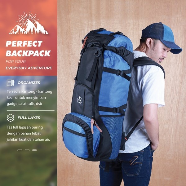 tas ransel 60liter murah, tas carrier 60liter, tas ransel plus raincoat, tas carrier murah, tas gunung murah , tas outdoor murah, tas camping murah Ba500&amp;625