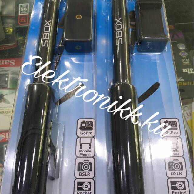 MONOPOD SELFIE STOCK  SBOX FOR GOPRO, MOBILLE PHONE,  CAMERA