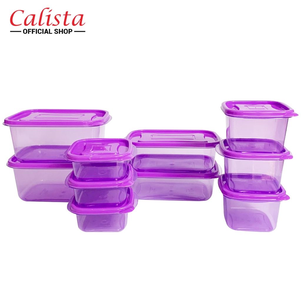 TOPLES SET CALISTA OITA 10 PCS FOOD KONTAINER KULKAS DAN FREEZER TEMPAT PENYIMPANAN MAKANAN SET KOTAK MAKANAN FOOD PREPARASI