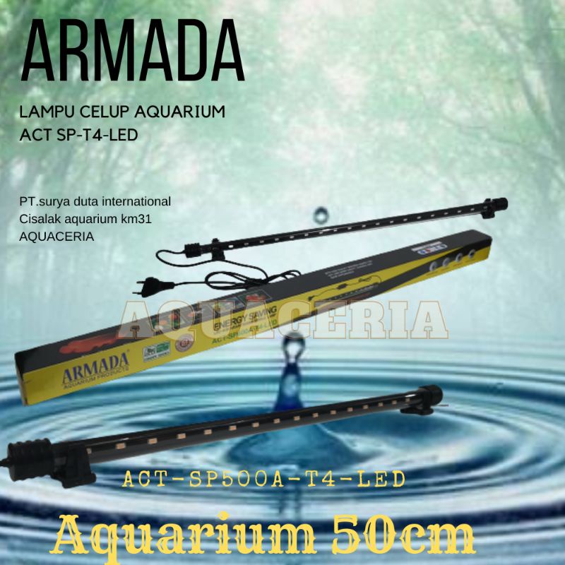 lampu celup armada ACT 500 lampu aquarium celup 50cm