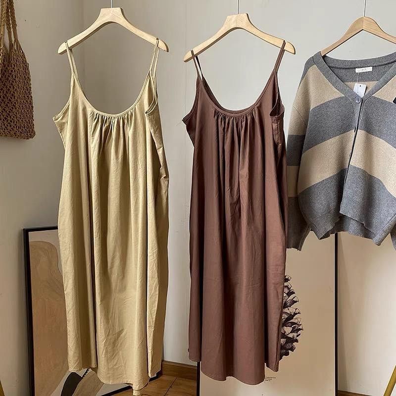 BLANKA DRESS - CASUAL DRESS POLOS - MAXI DRESS - PAKAIAN TERLARIS - DRESS KOREA SLEEVELESS