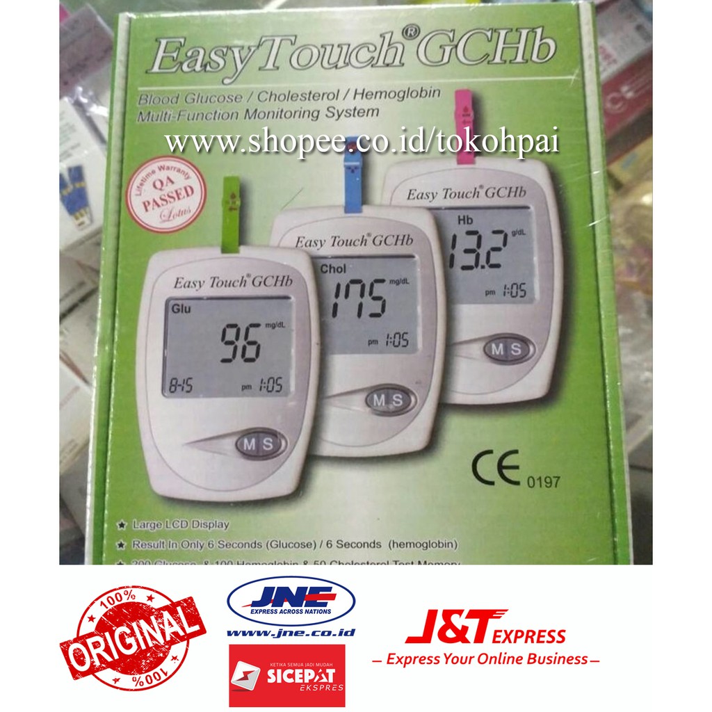 ALAT CEK EASY TOUCH HEMOGLOBIN / EASY TOUCH GHCB