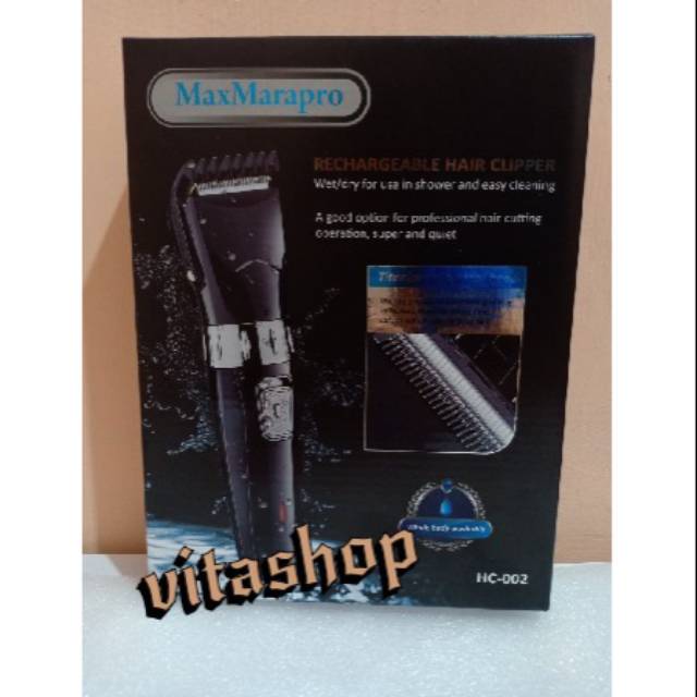 ALAT CUKUR RAMBUT CHARGER WATERPROOF MAXMARAPRO HC-002 BABY CLIPPER