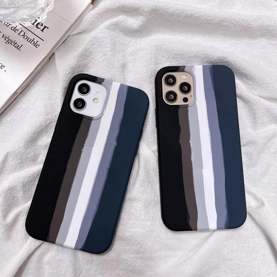 Silicone Logo Pride Edition Rainbow iphone 6 7 8 7 Plus 8 Plus X XS XR XS MAX