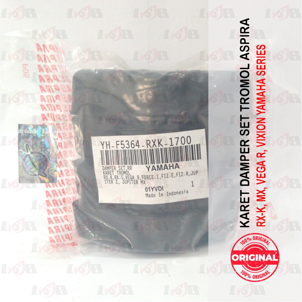 Aspira Karet Damper Tromol RX King Vixion Byson Jupiter MX F1ZR Kode 23T
