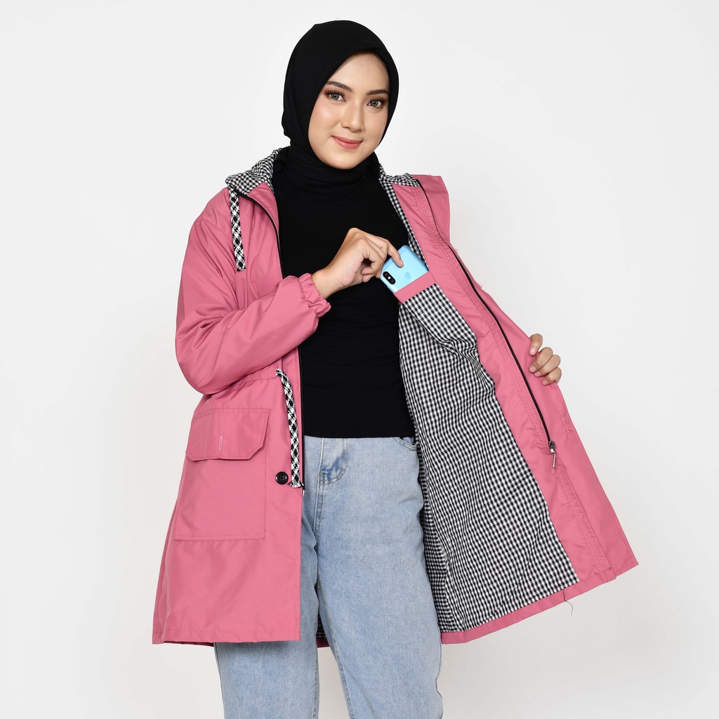 Jaket Hoodie Cewek Parka Wanita-5