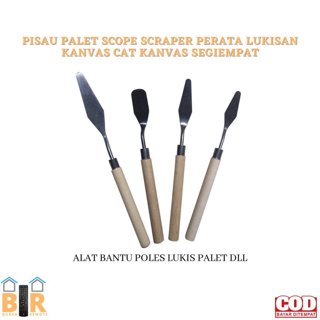 Knife Pallete Spatula Lukis Pisau Palet Butter Cream Cake Painting