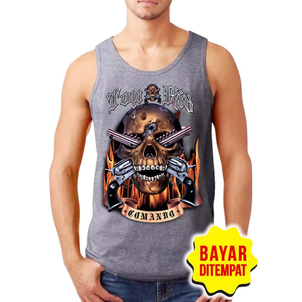 SINGLET PRIA (TOP RIA) KAOS TANPA LENGAN / KAOS DALAM / T-SHIRT DISTRO / SINGLET MURAH BERKUALITAS