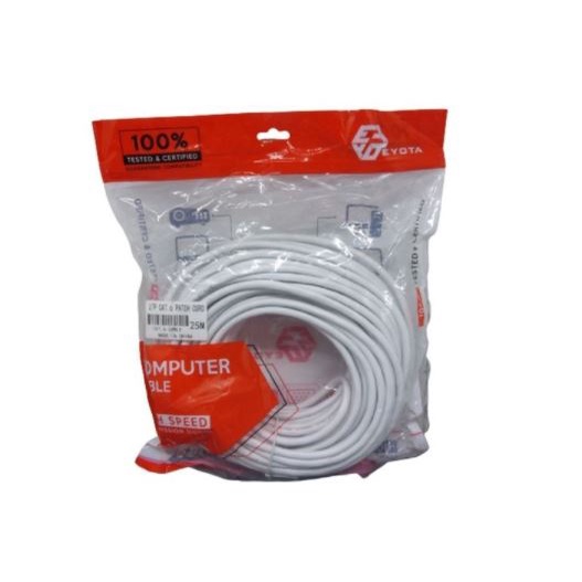 Cable lan eyota 25 meter cat 6 6e utp gigabit ethernet network -Kabel internet rj45 25m cat6e 1Gbps