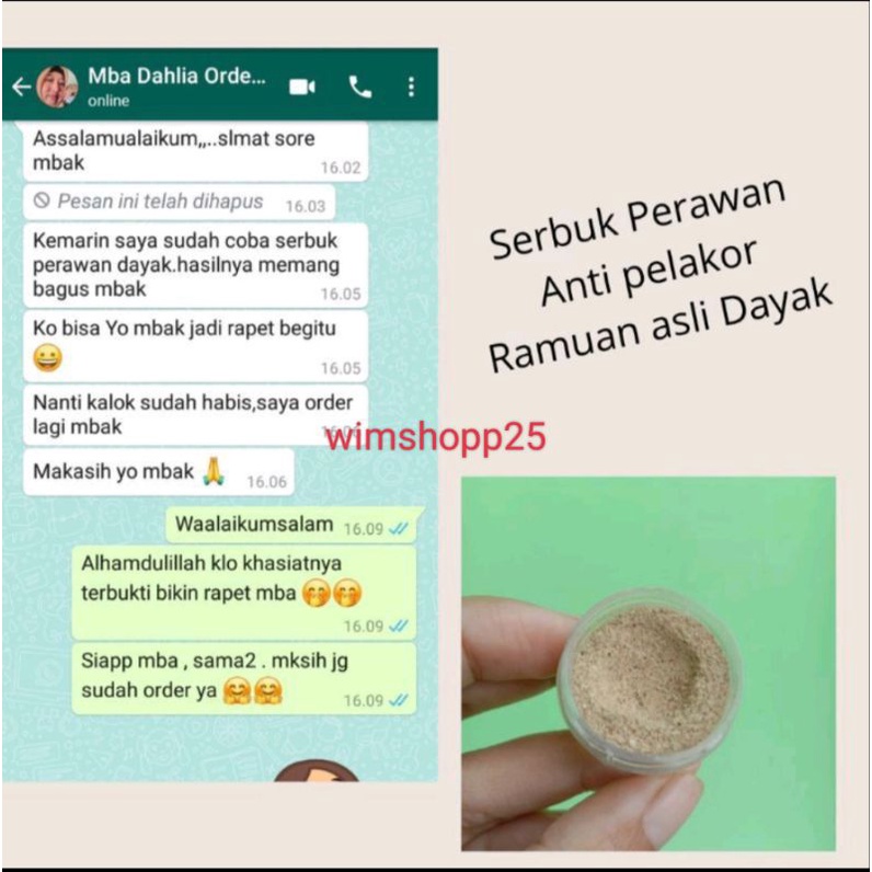 PAKET USAHA/RESELLER SERBUK PERAWAN DAYAK