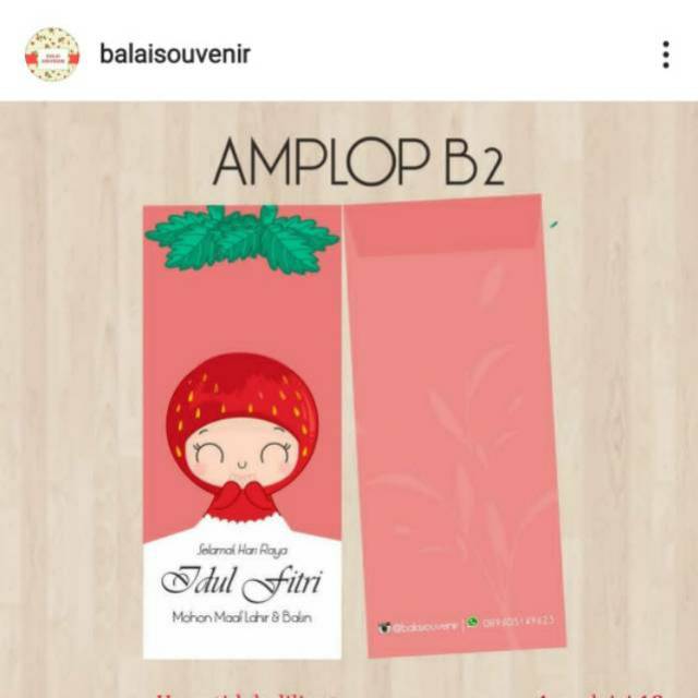 

Amplop Lebaran 1 pack isi 12