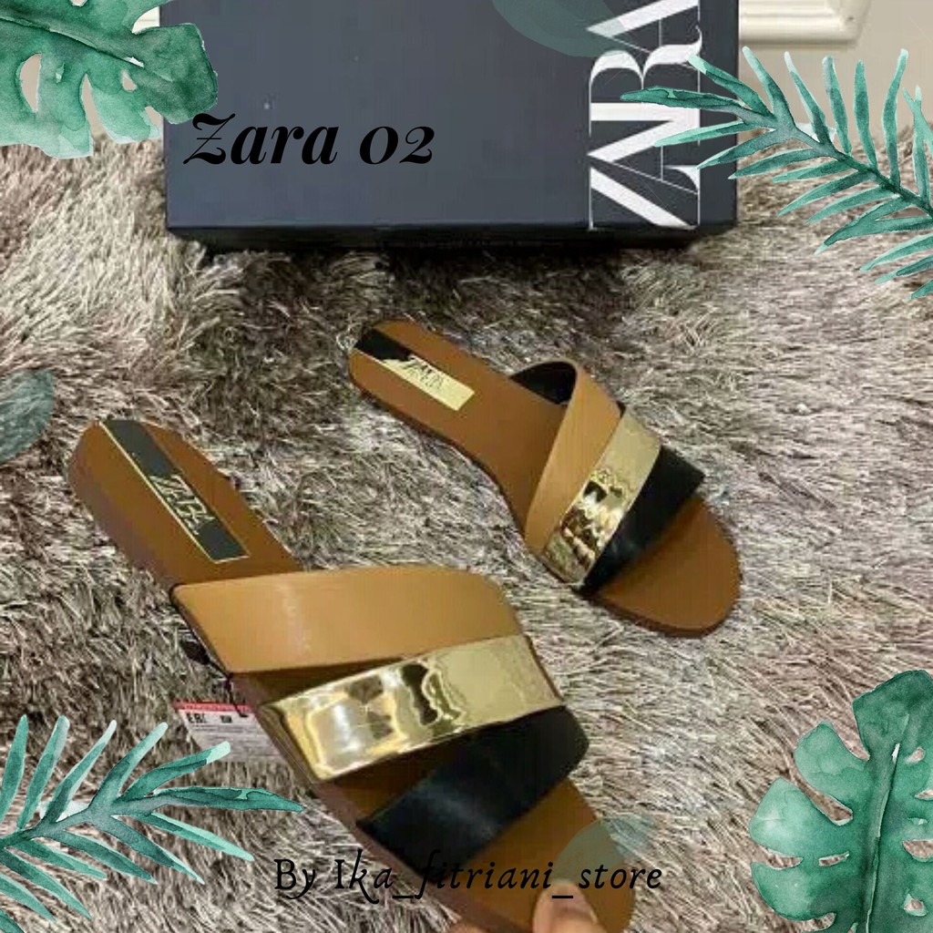 SANDAL FLAT ZARA 02 / SANDAL WANITA IMPORT BRANDED